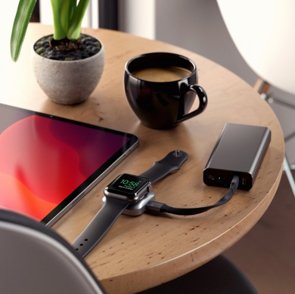 Satechi Magnetisk USB Type C Trådlös Laddare för Apple Watch