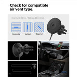 Spigen MagSafe-bilhållare med Trådlös Laddning OneTap Pro 4 Air Vent