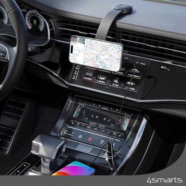 4smarts MagSafe Bilhållare Qi2 Car Charging Set