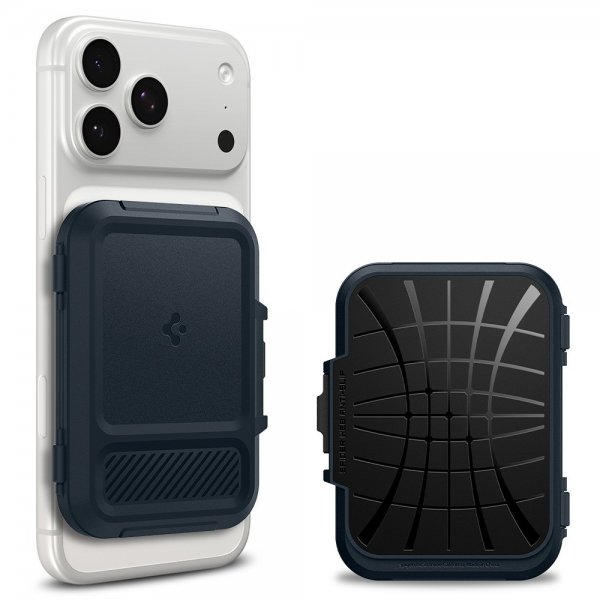 Spigen MagSafe Korthållare Lock Fit MagFit Metal Slate