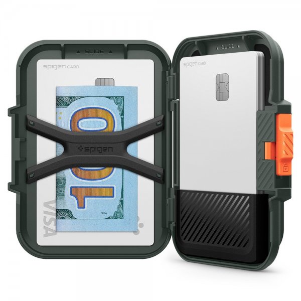 Spigen MagSafe Korthållare Lock Fit MagFit Military Green