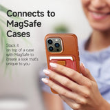 Dux Ducis MagSafe Korthållare Magnetic Leather Wallet Röd