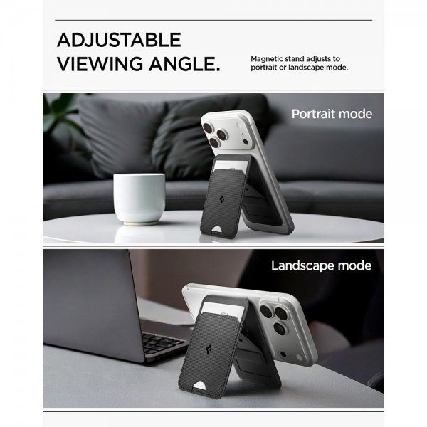 Spigen MagSafe Korthållare Slim Fold MagFit Svart Svart