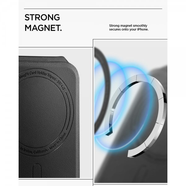 Spigen MagSafe Korthållare Slim Fold MagFit Svart Svart