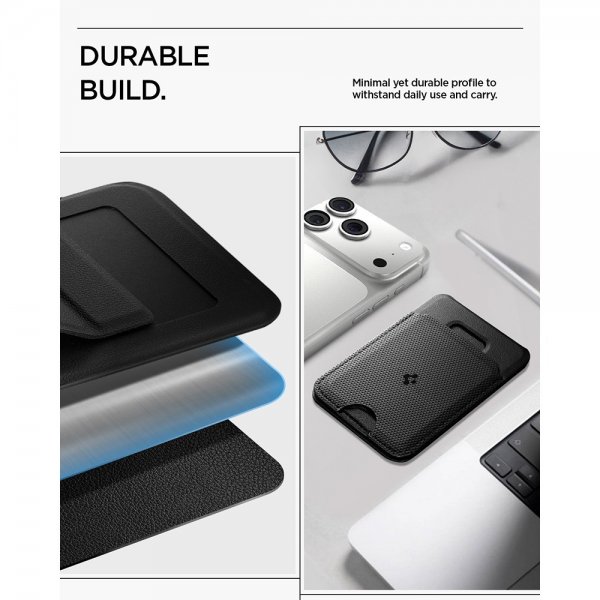 Spigen MagSafe Korthållare Slim Fold MagFit Svart Svart