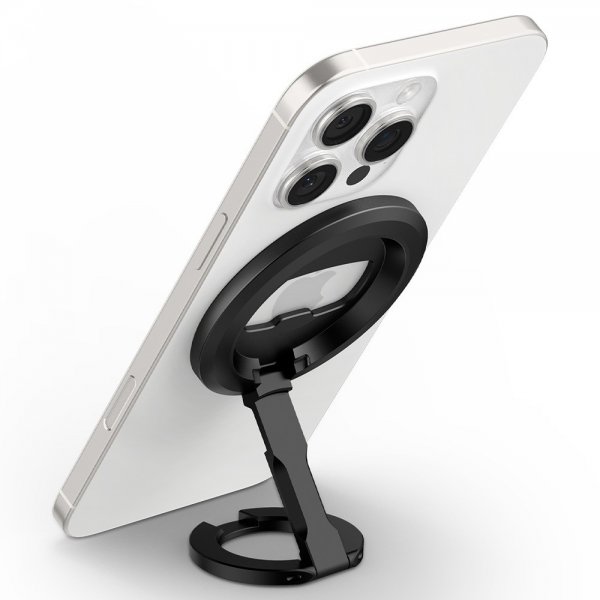 Spigen MagSafe O-Mag Mobilhållare med Stativ Mag Fit Svart