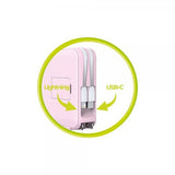 Mobile Origin MagSafe-powerbank/Reseladdare Inbyggda kablar/Apple Watch-laddning Rosa