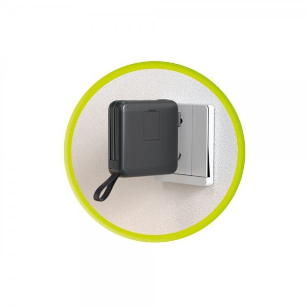 Mobile Origin MagSafe-powerbank/Reseladdare Inbyggda kablar/Apple Watch-laddning Svart