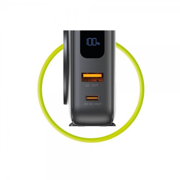 Mobile Origin MagSafe-powerbank/Reseladdare Inbyggda kablar/Apple Watch-laddning Svart