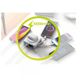 Mobile Origin MagSafe-powerbank/Reseladdare Inbyggda kablar/Apple Watch-laddning Vit