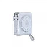 Mobile Origin MagSafe-powerbank/Reseladdare Inbyggda kablar/Apple Watch-laddning Vit