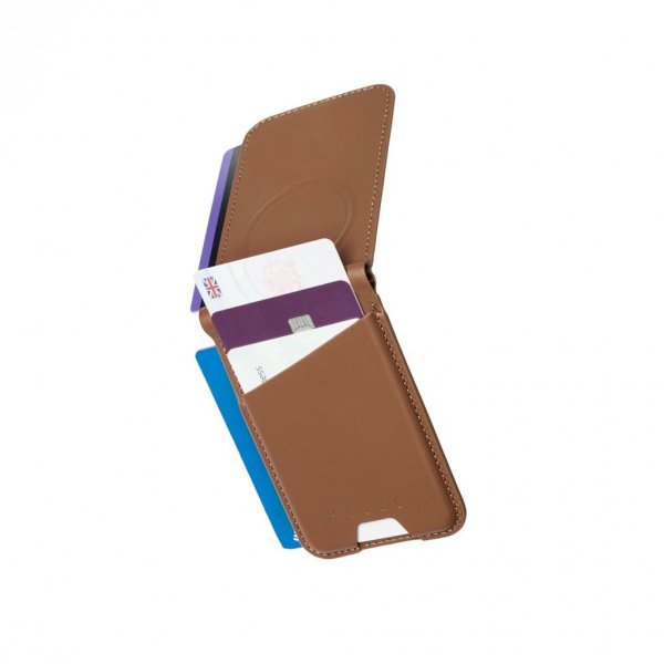 Mujjo Korthållare MagSafe Wallet Stand Tan