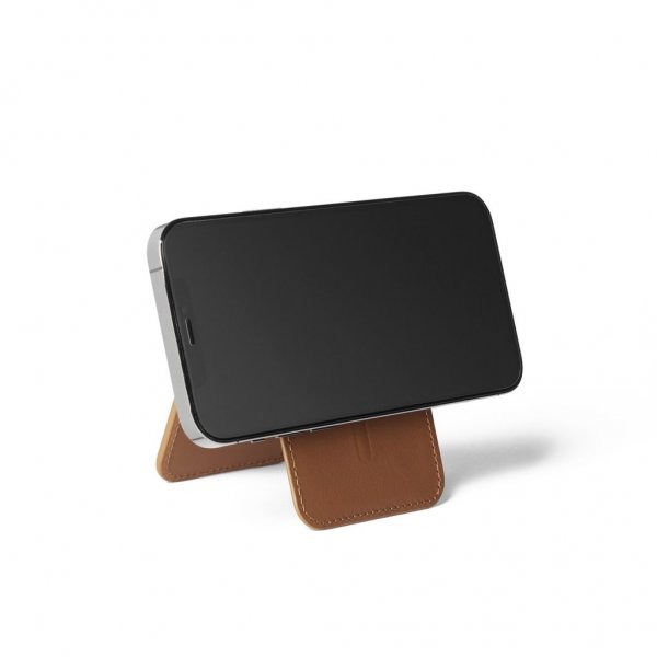 Mujjo Korthållare MagSafe Wallet Stand Tan