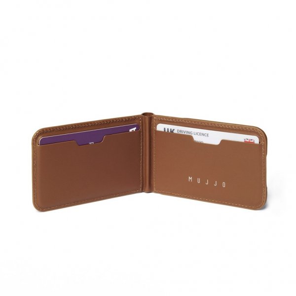 Mujjo Korthållare MagSafe Wallet Stand Tan