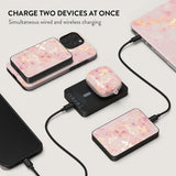 Burga Powerbank MagSafe 5000 mAh Golden Coral Metallgrå