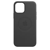 Apple Original iPhone 12 Pro Max Skal Leather Case MagSafe Svart