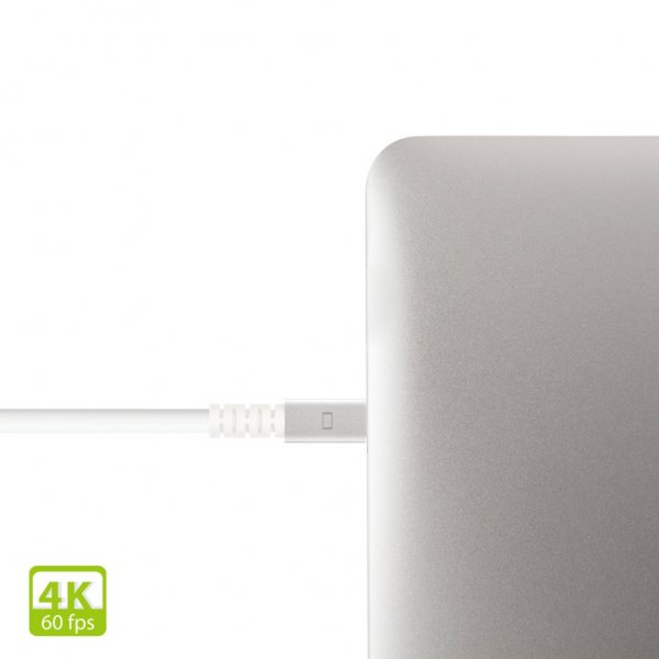Moshi Mini DisplayPort till DisplayPort Kabel 1.5 m Vit
