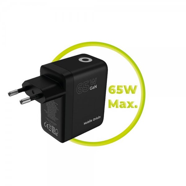 Mobile Origin Laddare med Display GaN 65W