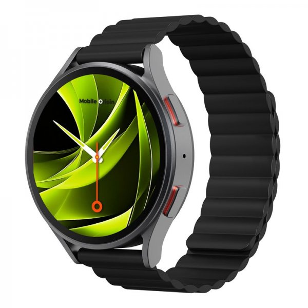 Mobile Origin Samsung Galaxy Watch 20mm Armband Easy Strap Svart
