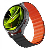 Mobile Origin Samsung Galaxy Watch 8 40/44mm/Classic 46mm Armband Easy Strap Svart Orange