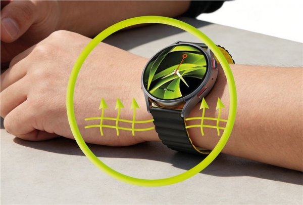 Mobile Origin Samsung Galaxy Watch 20mm Armband Easy Strap Svart Gul