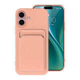 iPhone 16 Skal Korthållare Rosa