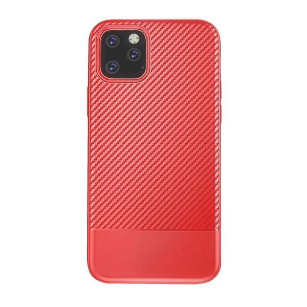 iPhone 11 Pro Max Skal Kolfibermönster Röd