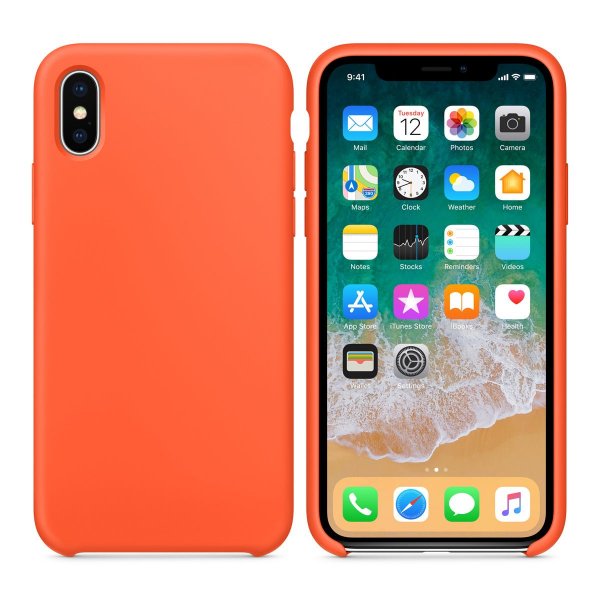 iPhone Xs Max Skal Silikon Orange