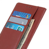 Motorola Edge 30 Neo Fodral Litchi Brun