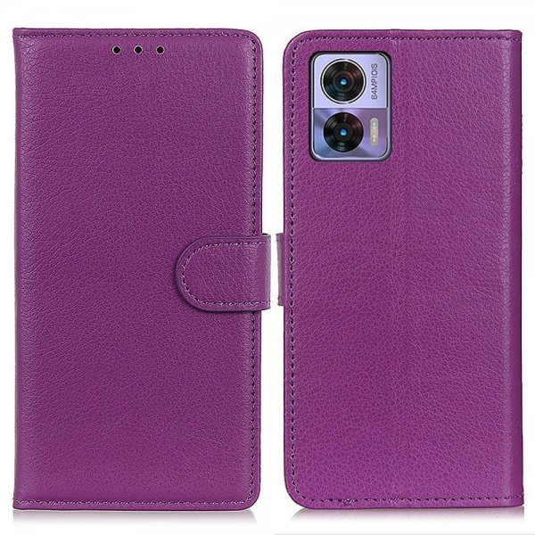 Motorola Edge 30 Neo Fodral Litchi Lila