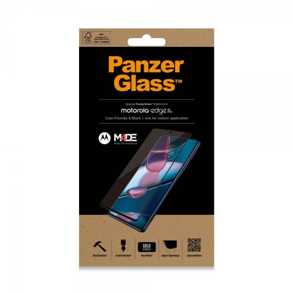 PanzerGlass Motorola edge 30 pro Skärmskydd Case Friendly