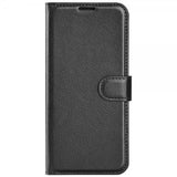 Motorola Edge 50 Fusion Fodral Litchi Svart