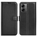 Motorola Moto G14 Fodral Litchi Svart