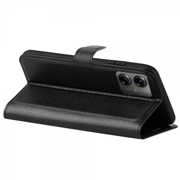 Motorola Moto G14 Fodral Litchi Svart