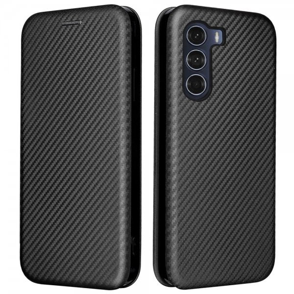 Motorola Moto G200 Fodral Kolfibertextur Svart