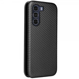Motorola Moto G200 Fodral Kolfibertextur Svart