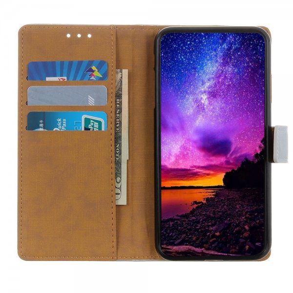 Motorola Moto G200 Fodral Lädertextur Silver