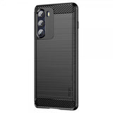 Mofi Motorola Moto G200 Skal Borstad Kolfibertextur Svart