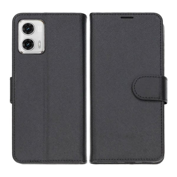 Motorola Moto G23 Fodral med Kortfack Svart