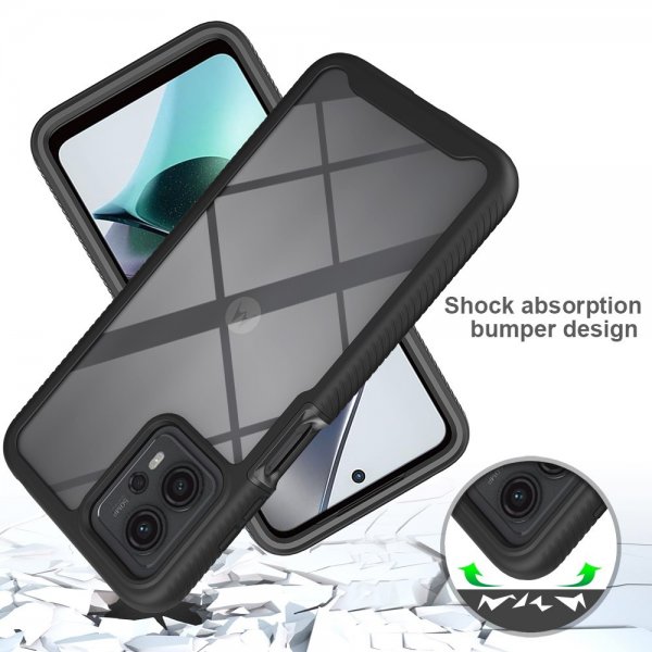 Motorola Moto G23 Skal med Inbyggt skärmskydd Lila