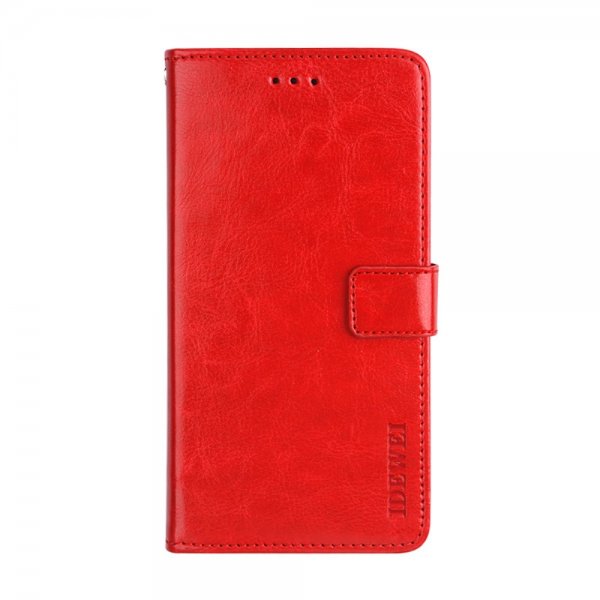 Motorola Moto G30 Fodral Lädertextur Röd