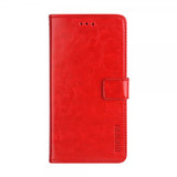 Motorola Moto G30 Fodral Lädertextur Röd