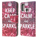 Motorola Moto G30 Fodral Motiv Keep Calm and Sparkle