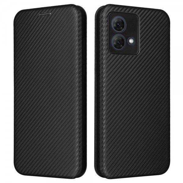 Motorola Moto G84 Fodral Kolfibertextur Svart