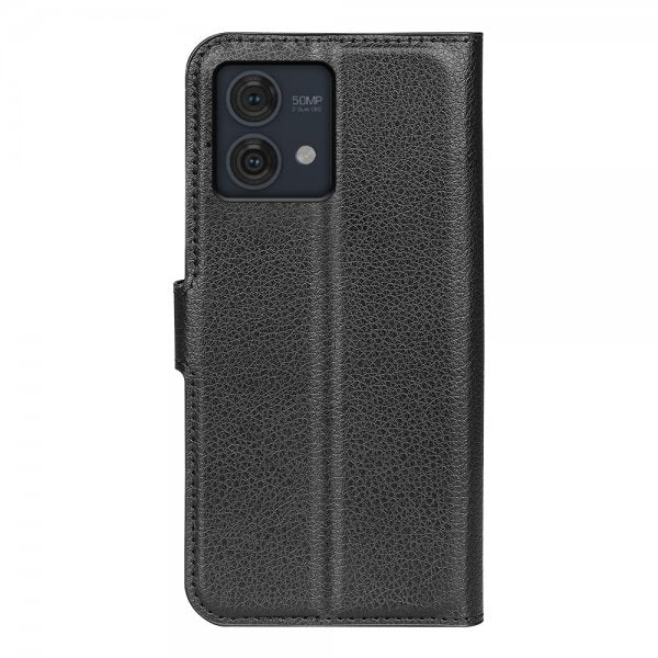 Motorola Moto G84 Fodral Litchi Svart