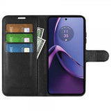 Motorola Moto G84 Fodral Litchi Svart