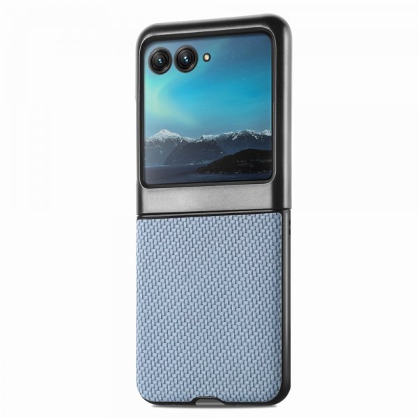 Motorola Razr 40 Ultra Skal Kolfibertextur Blå