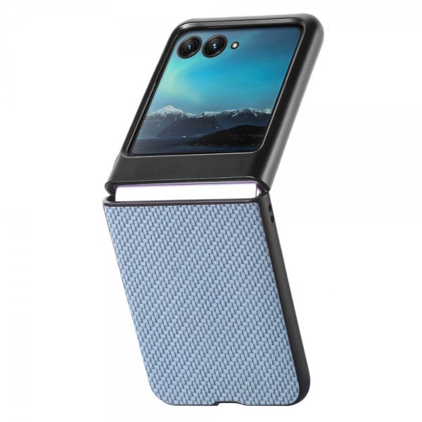 Motorola Razr 40 Ultra Skal Kolfibertextur Blå