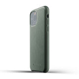 Mujjo iPhone 11 Pro Skal Full Leather Case Slate Green