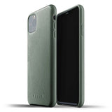 Mujjo iPhone 11 Pro Max Skal Full Leather Case Slate Green
